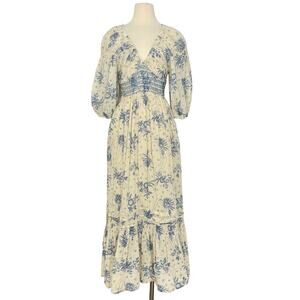 fitted lace wedding dress FREE PEOPLE Floral Mesh GIANNI Maxi Dress   Silver Accents